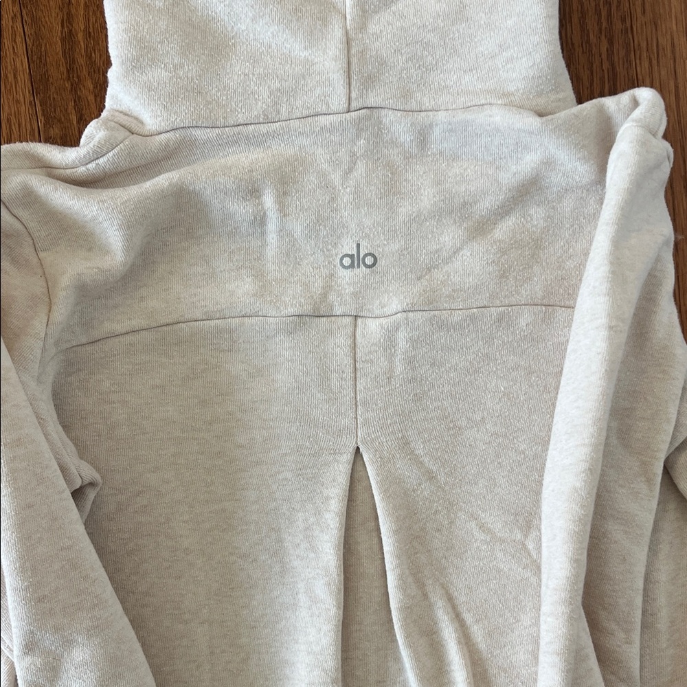 ALO Yoga Cream Cowl Neck Sweater - Picture 4 of 4